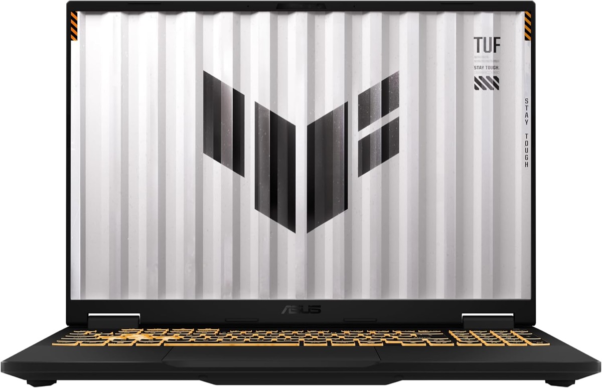 Black ASUS TUF Gaming F16 laptop